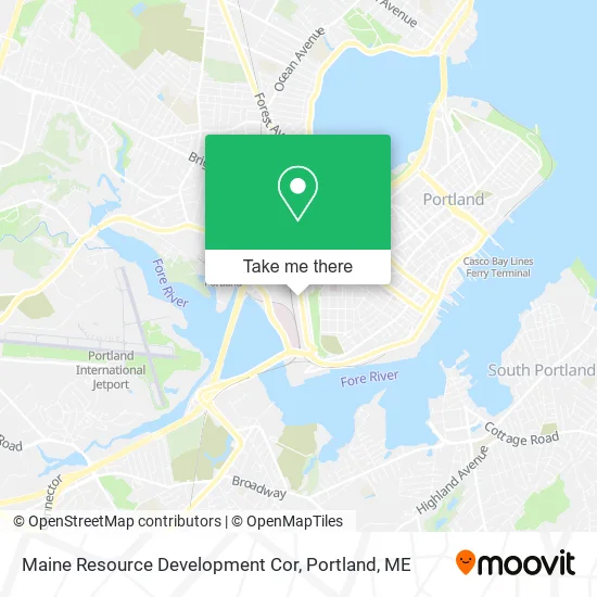 Maine Resource Development Cor map