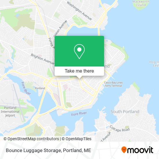 Bounce Luggage Storage map