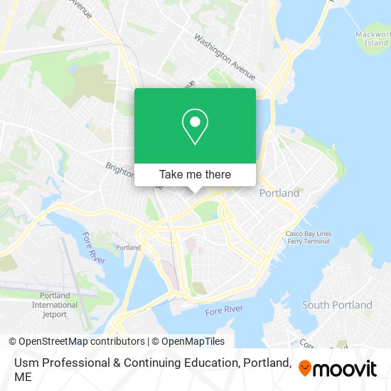 Usm Professional & Continuing Education map