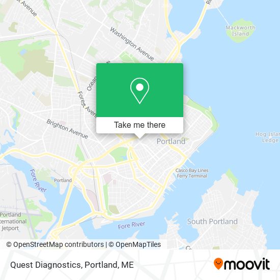 Quest Diagnostics map