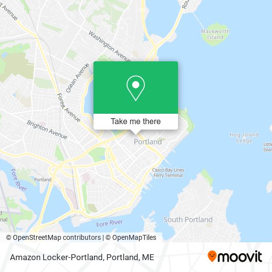 Amazon Locker-Portland map