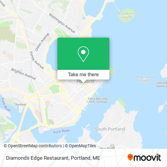 Mapa de Diamonds Edge Restaurant