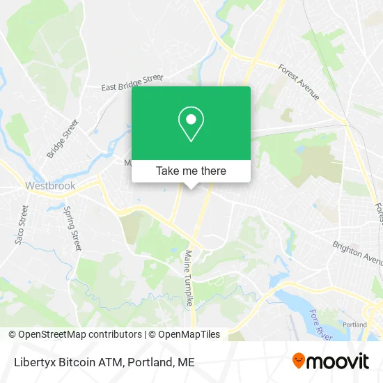 Mapa de Libertyx Bitcoin ATM