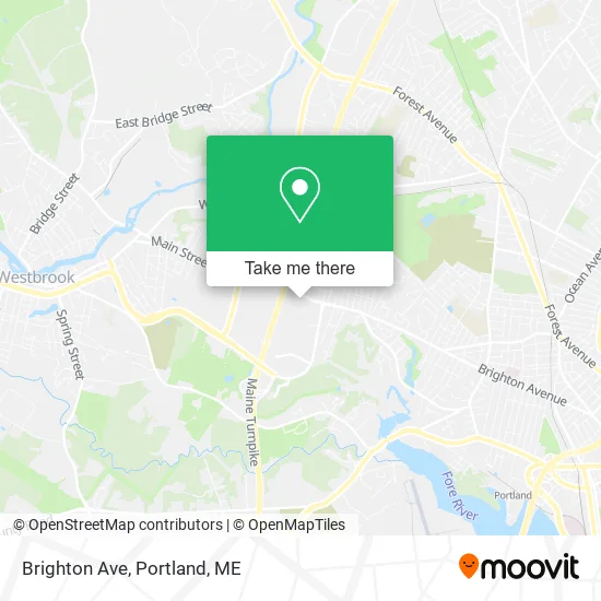 Brighton Ave map