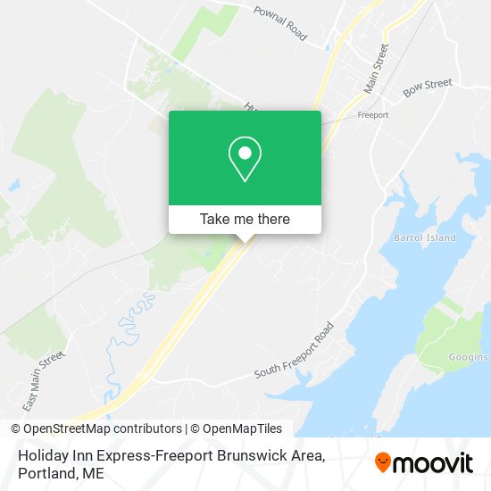 Mapa de Holiday Inn Express-Freeport Brunswick Area