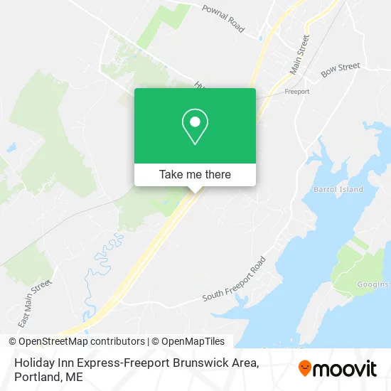 Holiday Inn Express-Freeport Brunswick Area map