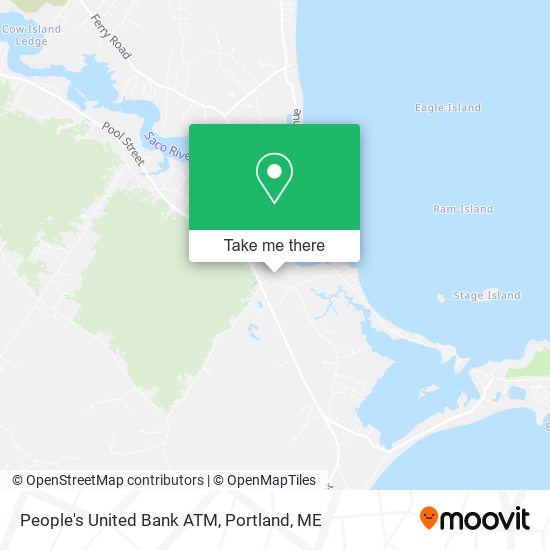 People's United Bank ATM map