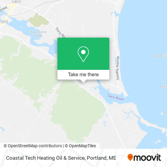 Coastal Tech Heating Oil & Service map