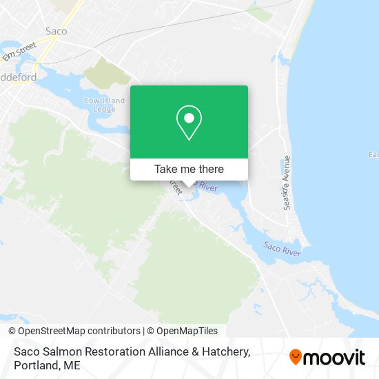 Saco Salmon Restoration Alliance & Hatchery map