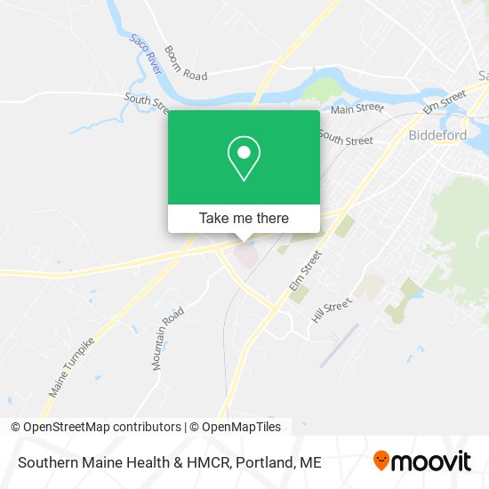 Southern Maine Health & HMCR map