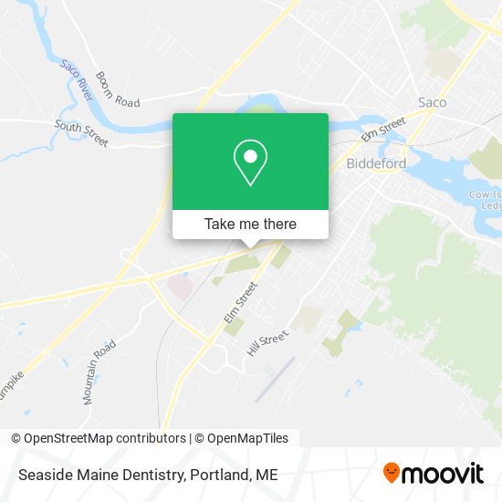 Seaside Maine Dentistry map