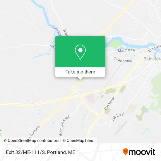 Exit 32/ME-111/S map