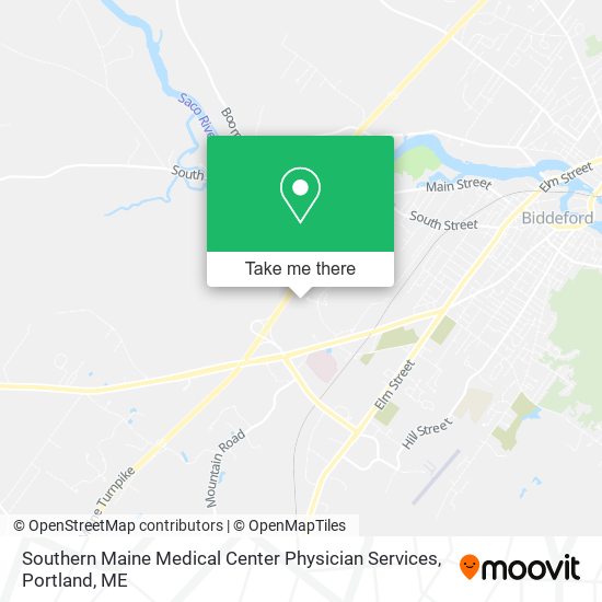Southern Maine Medical Center Physician Services map