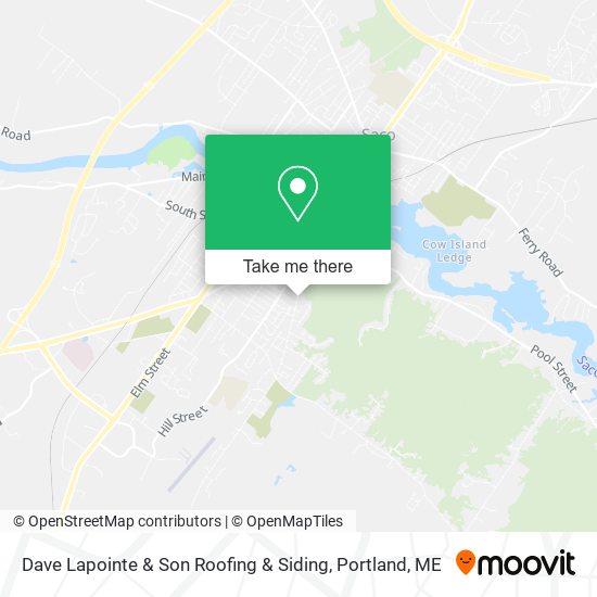 Dave Lapointe & Son Roofing & Siding map