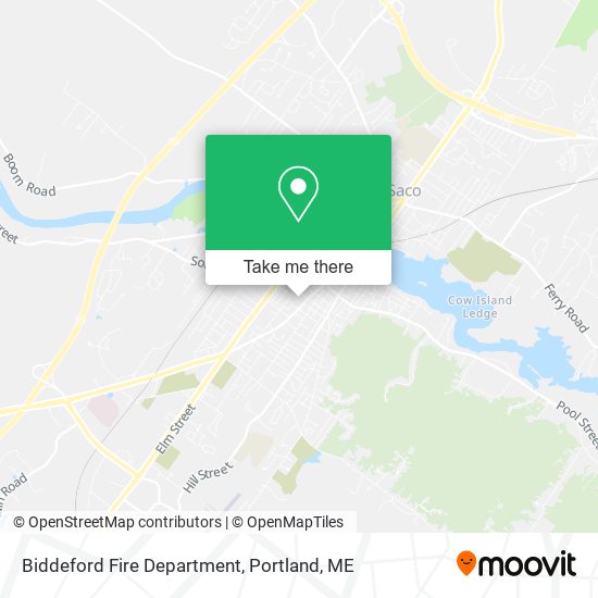 Biddeford Fire Department map