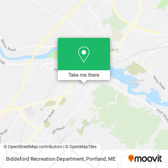 Biddeford Recreation Department map