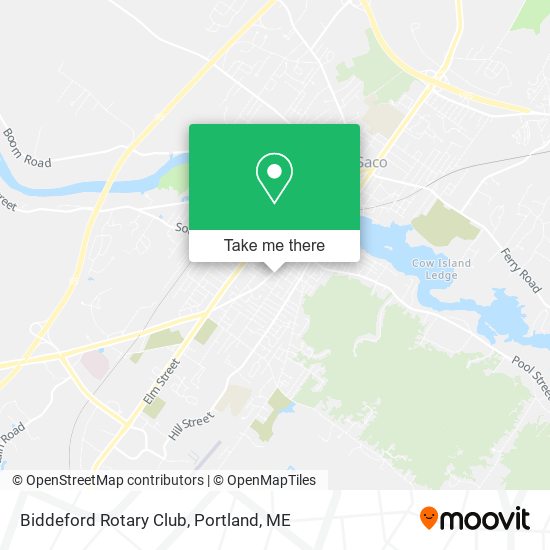 Biddeford Rotary Club map