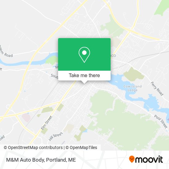 M&M Auto Body map