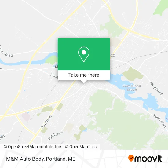 M&M Auto Body map
