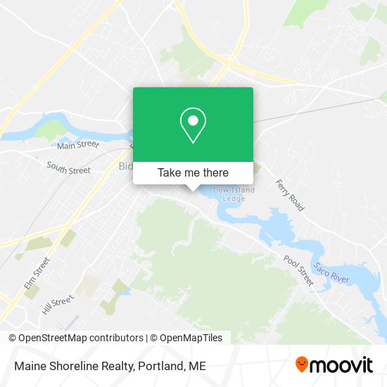 Maine Shoreline Realty map