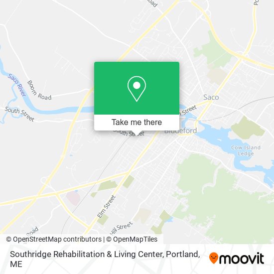 Southridge Rehabilitation & Living Center map