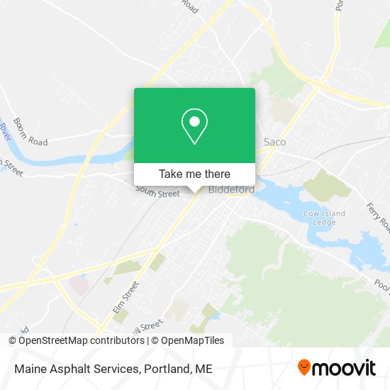 Mapa de Maine Asphalt Services