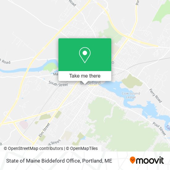 State of Maine Biddeford Office map