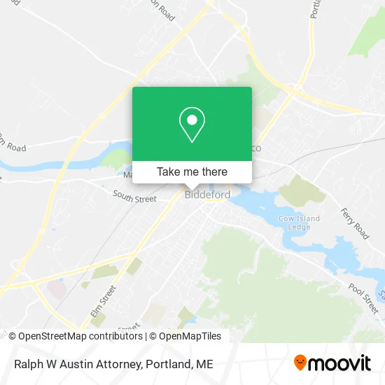 Ralph W Austin Attorney map