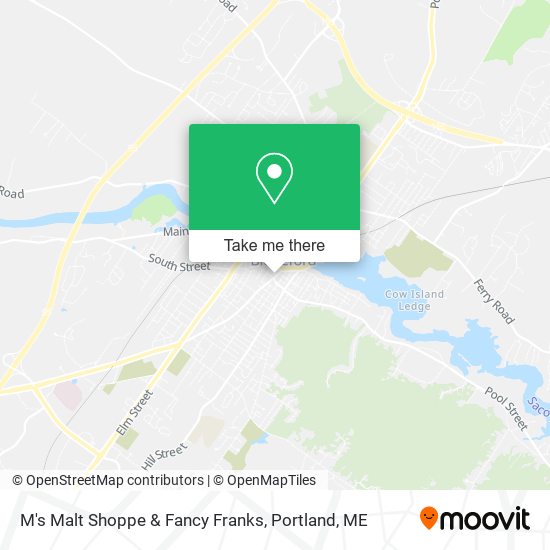 M's Malt Shoppe & Fancy Franks map