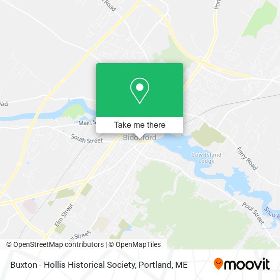 Buxton - Hollis Historical Society map
