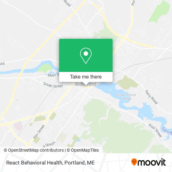 React Behavioral Health map