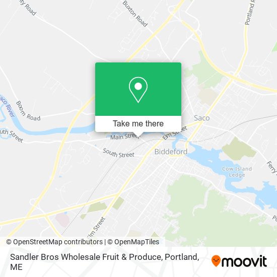 Sandler Bros Wholesale Fruit & Produce map