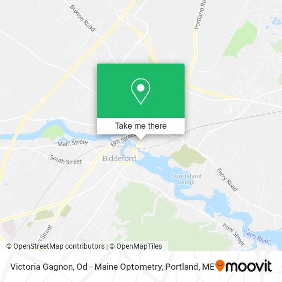 Mapa de Victoria Gagnon, Od - Maine Optometry