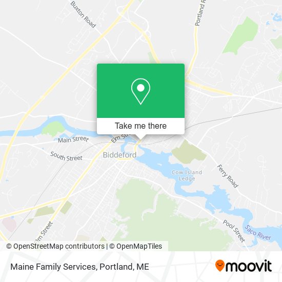 Maine Family Services map