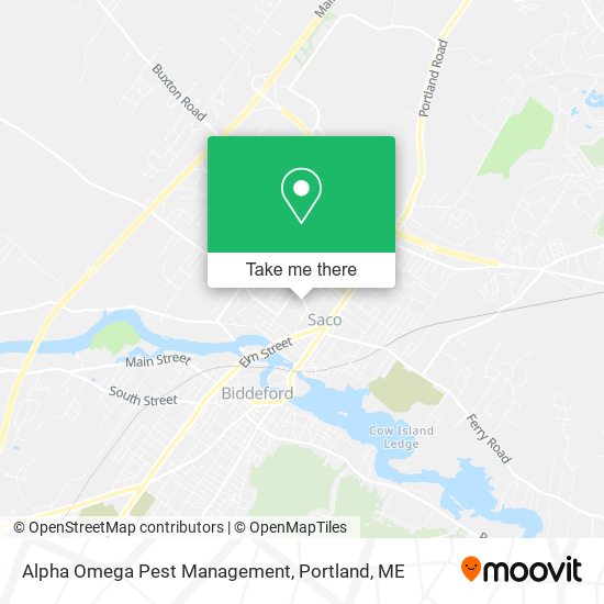 Alpha Omega Pest Management map