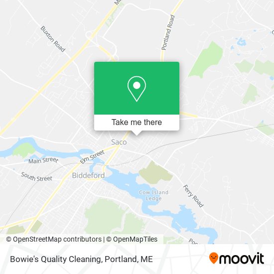 Bowie's Quality Cleaning map