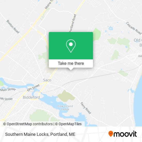 Southern Maine Locks map