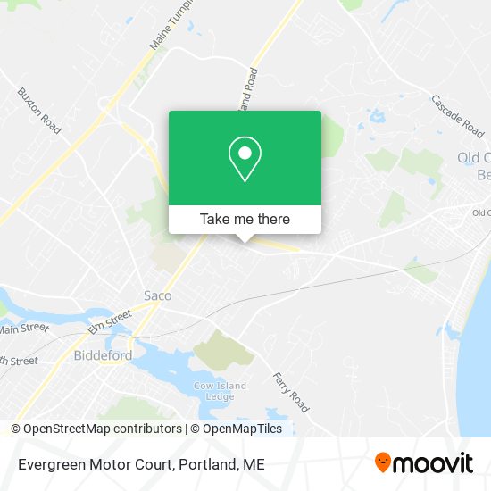 Evergreen Motor Court map