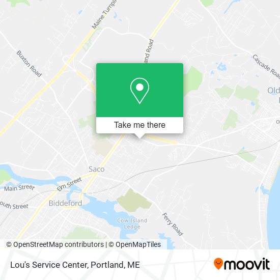 Lou's Service Center map