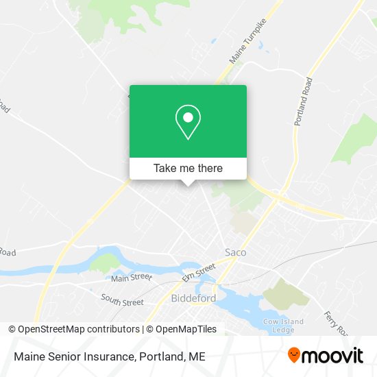 Maine Senior Insurance map