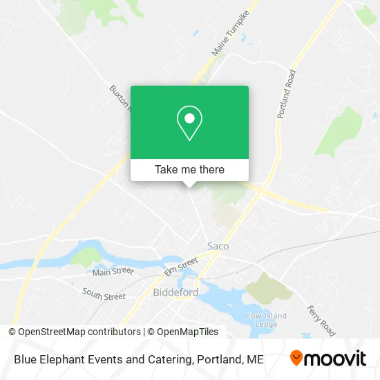 Blue Elephant Events and Catering map