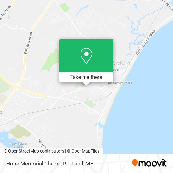 Hope Memorial Chapel map