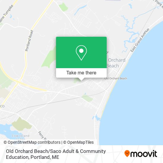 Old Orchard Beach / Saco Adult & Community Education map