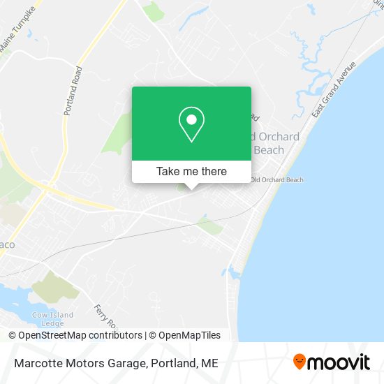 Marcotte Motors Garage map