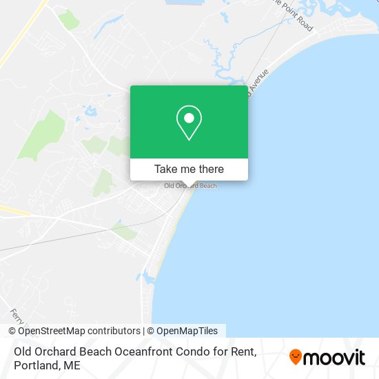 Old Orchard Beach Oceanfront Condo for Rent map