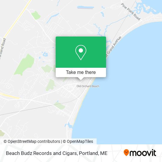 Beach Budz Records and Cigars map
