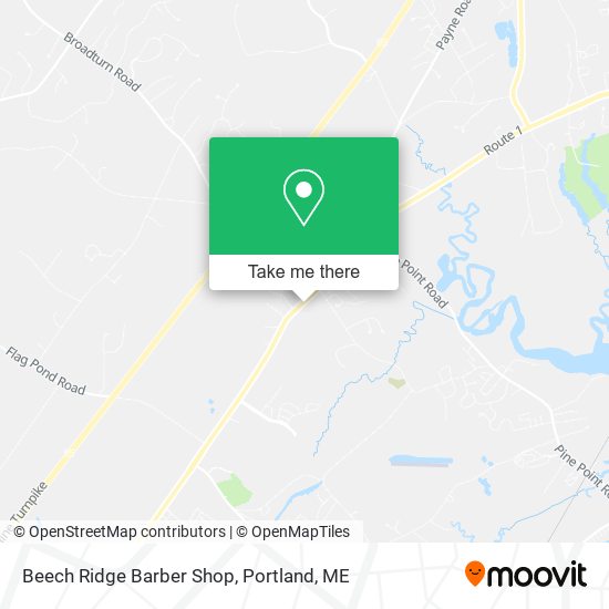 Mapa de Beech Ridge Barber Shop