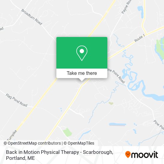 Back in Motion Physical Therapy - Scarborough map