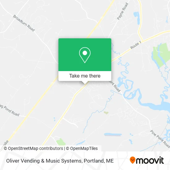 Oliver Vending & Music Systems map