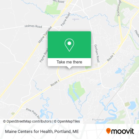 Maine Centers for Health map